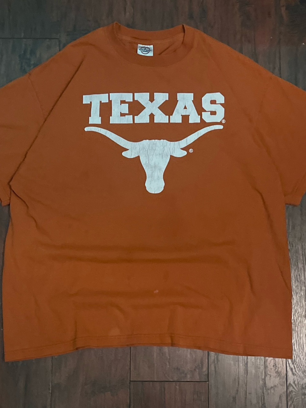 Delta Men's Texas Longhorn Graphic Tee in Burnt Orange and White